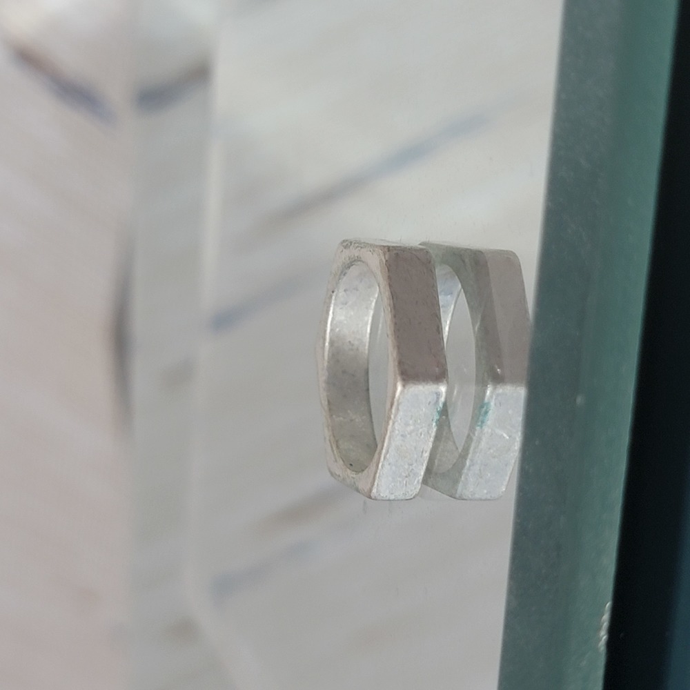 Ring | Zinc Alloy | Silver-Colored | Size 7